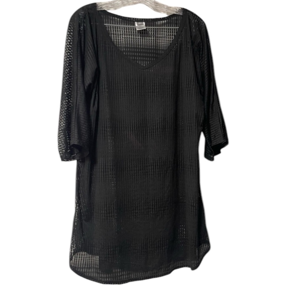 O’NEILL Black Mesh Bathing Suit Cover Up Size XL